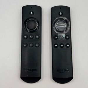 Lot of 2 Amazon Fire TV Voice Remote Control DR49WK B Black Replacement